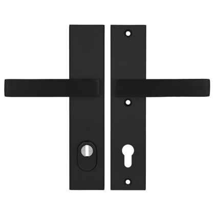 Klamko Klamka AXA Royal Flex ++ F8 czarna rozstaw 92 mm