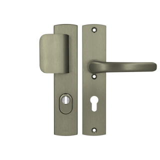 Klamko Pochwyt AXA Jupiter Flex Premium ++ F9 tytan rozstaw 72 mm