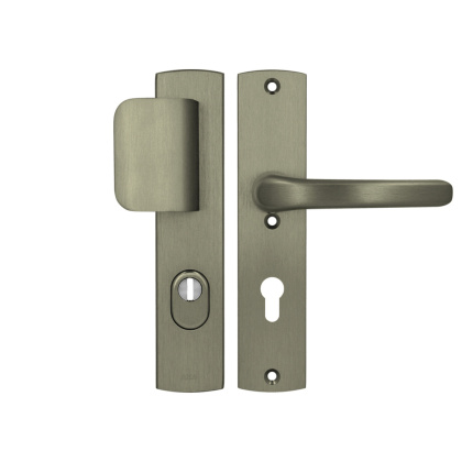 Klamko Pochwyt AXA Jupiter Flex Premium ++ F9 tytan rozstaw 72 mm