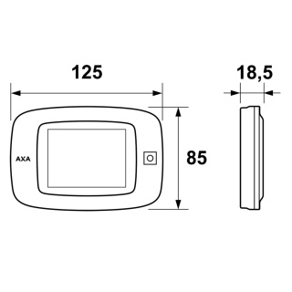 Cyfrowy wizjer drzwiowy Axa DDS-1