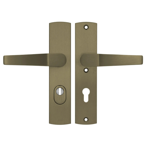 Klamko Klamka AXA Arrow Flex Premium F4 stare złoto rozstaw 72 mm Klamko Klamka AXA Arrow Flex Premium F4 stare złoto rozstaw 72 mm