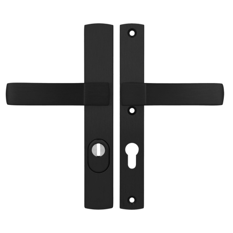 Klamko Klamka AXA Solid Flex Premium F8 czarna rozstaw 72 mm Klamko Klamka AXA Solid Flex Premium F8 czarna rozstaw 72 mm