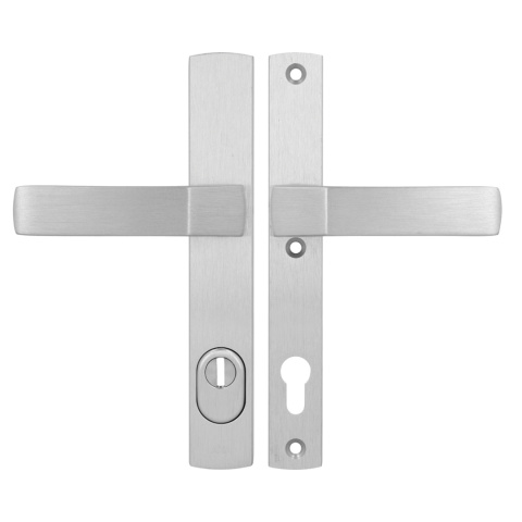 Klamko Klamka AXA Solid Flex Premium F6 inox rozstaw 92 mm Klamko Klamka AXA Solid Flex Premium F6 inox rozstaw 92 mm