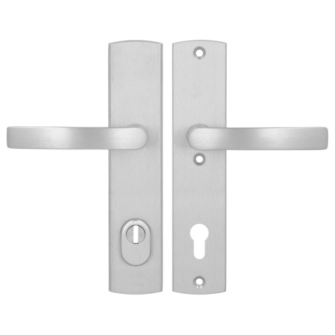 Klamko Klamka AXA Toronto Flex ++ F6 inox rozstaw 92 mm