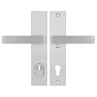 Klamko Klamka AXA Vermont Flex ++ F6 inox rozstaw 92 mm