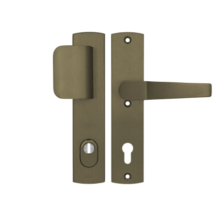 Klamko Pochwyt AXA Arrow Flex Premium ++ F4 stare złoto rozstaw 92 mm