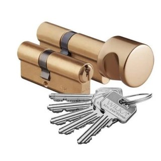 Zestaw wkładek Wilka na jeden klucz 30/45+45/30G klasa B mosiądz 5 kluczy