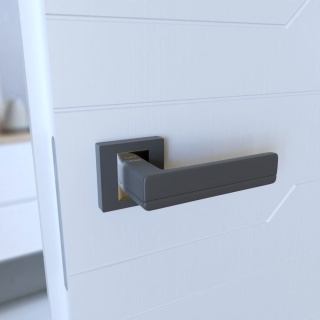 Klamka Platon KPL 200 tytan na rozecie kwadratowej Infinity Line