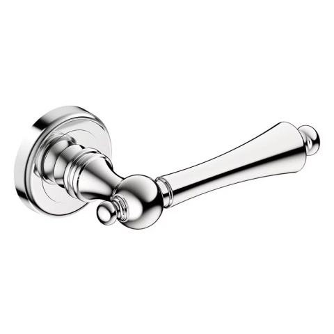 Klamka Century R CL chrom błyszczący na rozecie okrągłej Corona