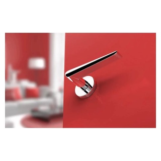 Klamka Arrow chrom na rozecie okrągłej Corona