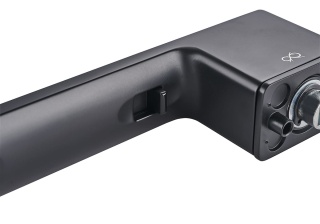 Klamka Genova Privato RT KGEA B00/MG00 HB czarna na szyldzie prostokątnym z ukrytą szybką blokadą Infinity Line