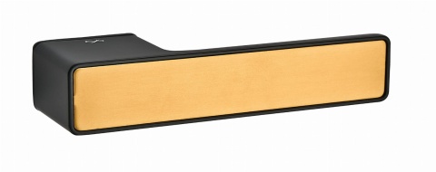 Klamka Genova Privato RT KGEA B00/MG00 HB czarna na szyldzie prostokątnym z ukrytą szybką blokadą Infinity Line