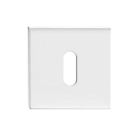 Rozeta kwadratowa Slim chrom błyszczący klucz