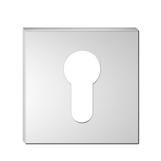 Rozeta kwadratowa Slim chrom szczotkowany wkładka