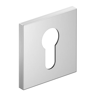 Rozeta kwadratowa Slim chrom szczotkowany wkładka