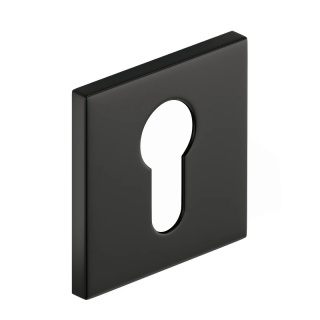 Rozeta kwadratowa Slim czarna wkładka