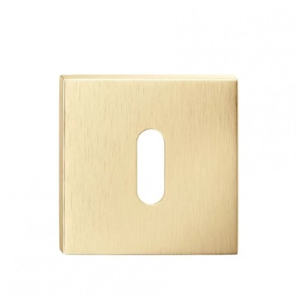 Rozeta kwadratowa Slim mosiądz matowy klucz