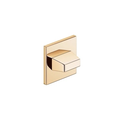 Rozeta kwadratowa Slim mosiądz błyszczący PVD wc