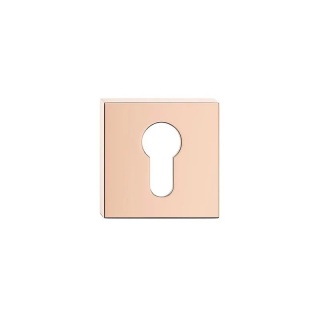 Rozeta kwadratowa miedź błyszcząca PVD wkładka