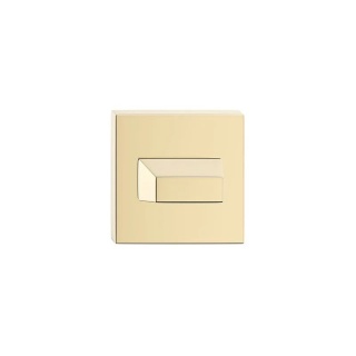 Rozeta kwadratowa mosiądz błyszczący PVD wc