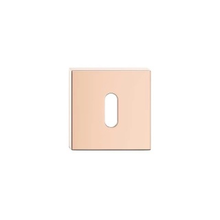 Rozeta kwadratowa miedź błyszcząca PVD klucz