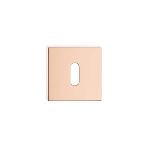 Rozeta kwadratowa miedź błyszcząca PVD klucz