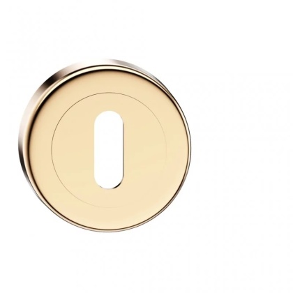 Rozeta okrągła CL mosiądz błyszczący PVD klucz