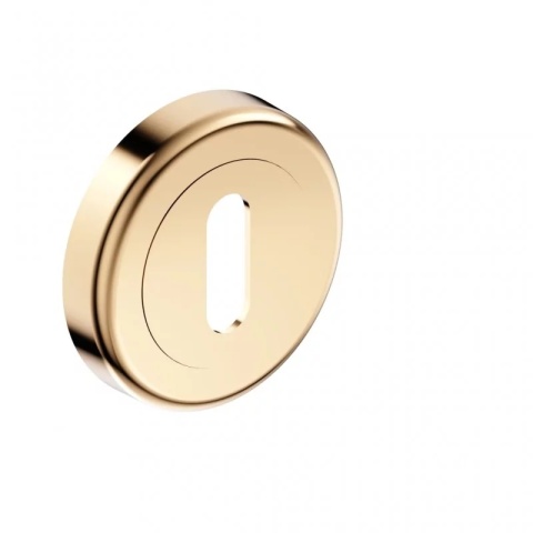 Rozeta okrągła CL mosiądz błyszczący PVD klucz