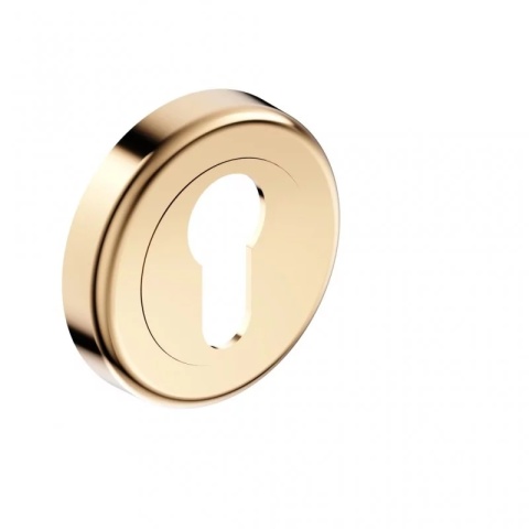 Rozeta okrągła CL mosiądz błyszczący PVD wkładka