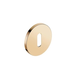 Rozeta okrągła Slim mosiądz błyszczący PVD klucz