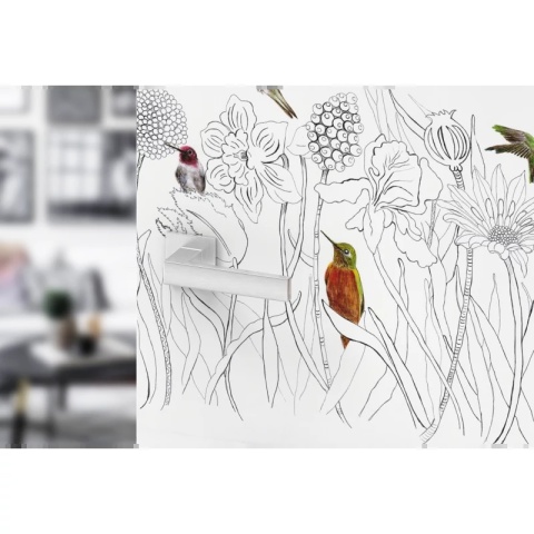 Klamka Focus Slim chrom szczotkowany na rozecie kwadratowej Corona