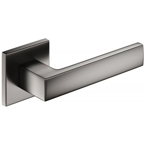 Klamka Focus Slim gunmetal na rozecie kwadratowej Corona