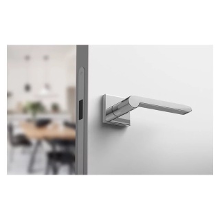 Klamka Pandora chrom na rozecie kwadratowej Corona