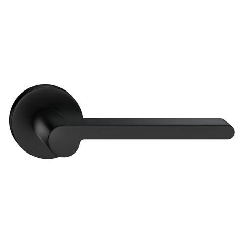 Klamka Pandora czarna na rozecie okrągłej Corona